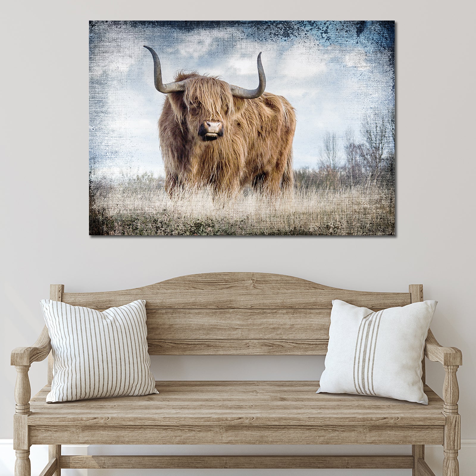 Highland Cattle Portrait Style 1 - Image by Tailored Canvases