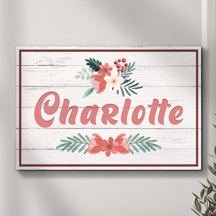 Flower Kids Room Sign - Image by Tailored Canvases