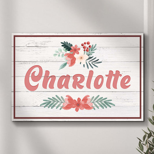 Flower Kids Room Sign - Image by Tailored Canvases