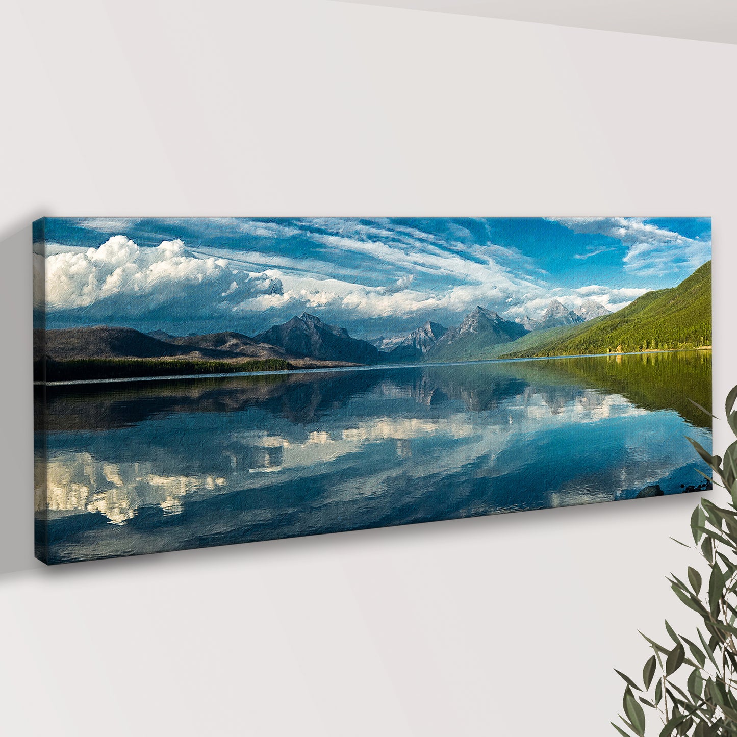 Lake McDonald Montana Canvas Wall Art Style 1 - Image by Tailored Canvases