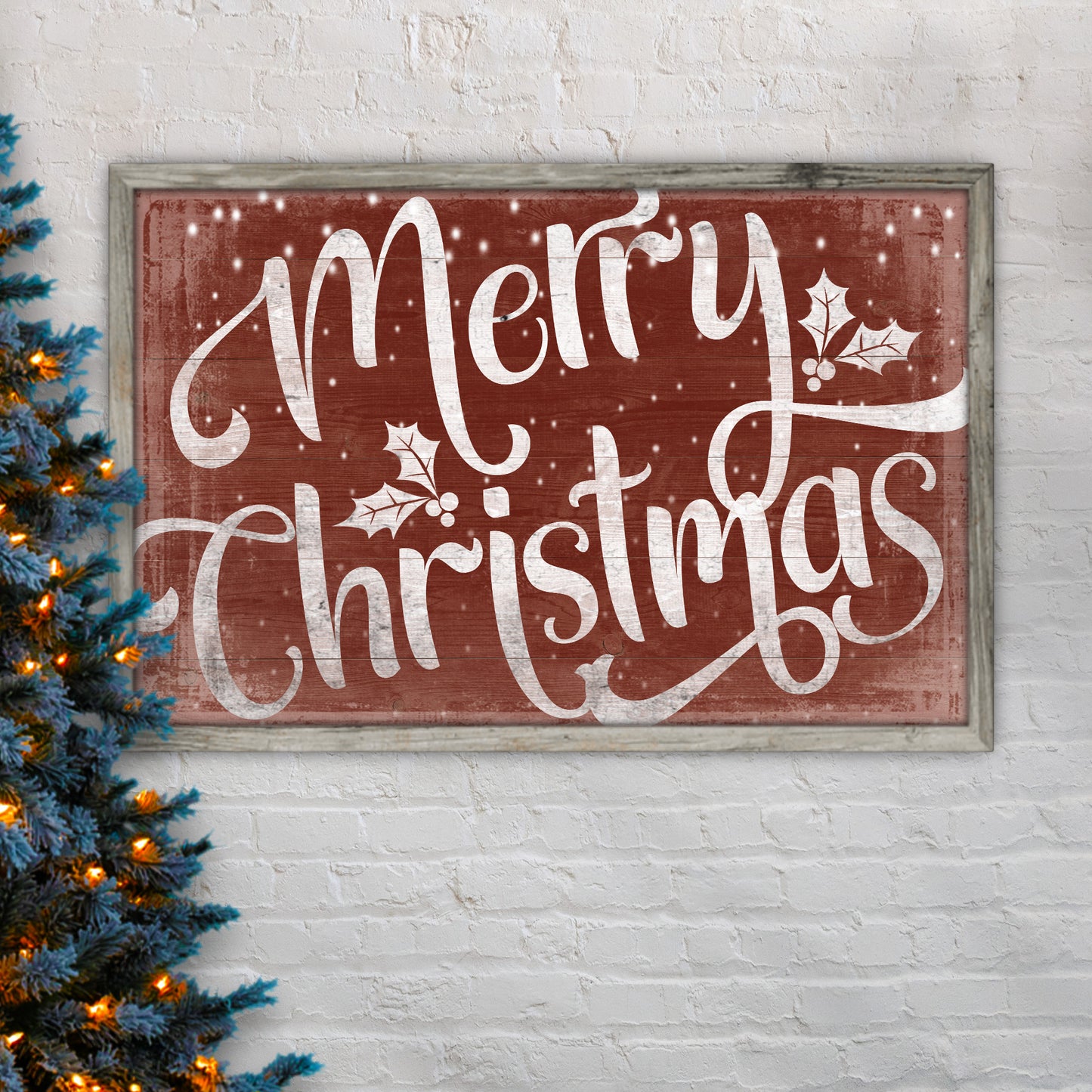 Merry Christmas Sign IV Style 1 - Image by Tailored Canvases