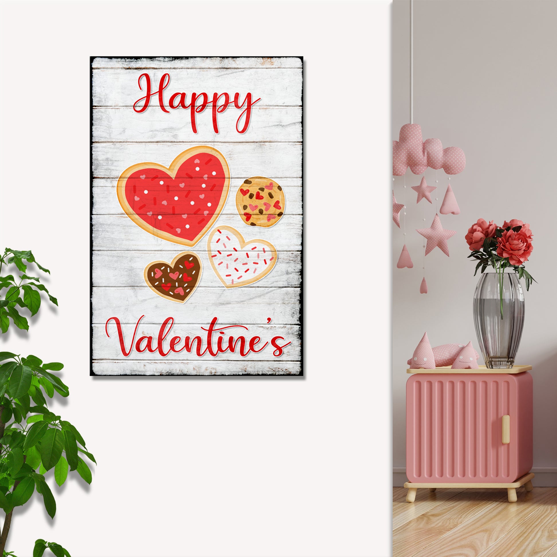 Valentine Heart Cookies Sign Style 1 - Image by Tailored Canvases