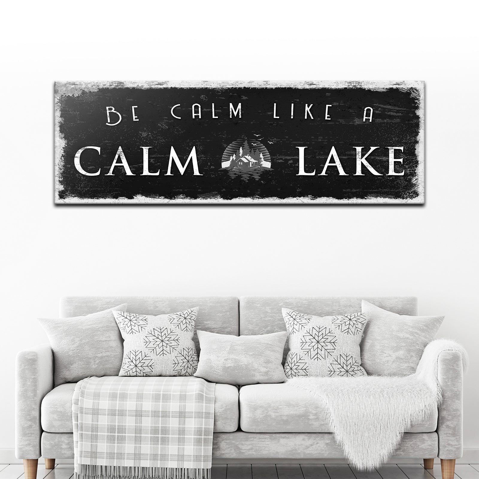 Calm Lake Sign Style 1 - Image by Tailored Canvases