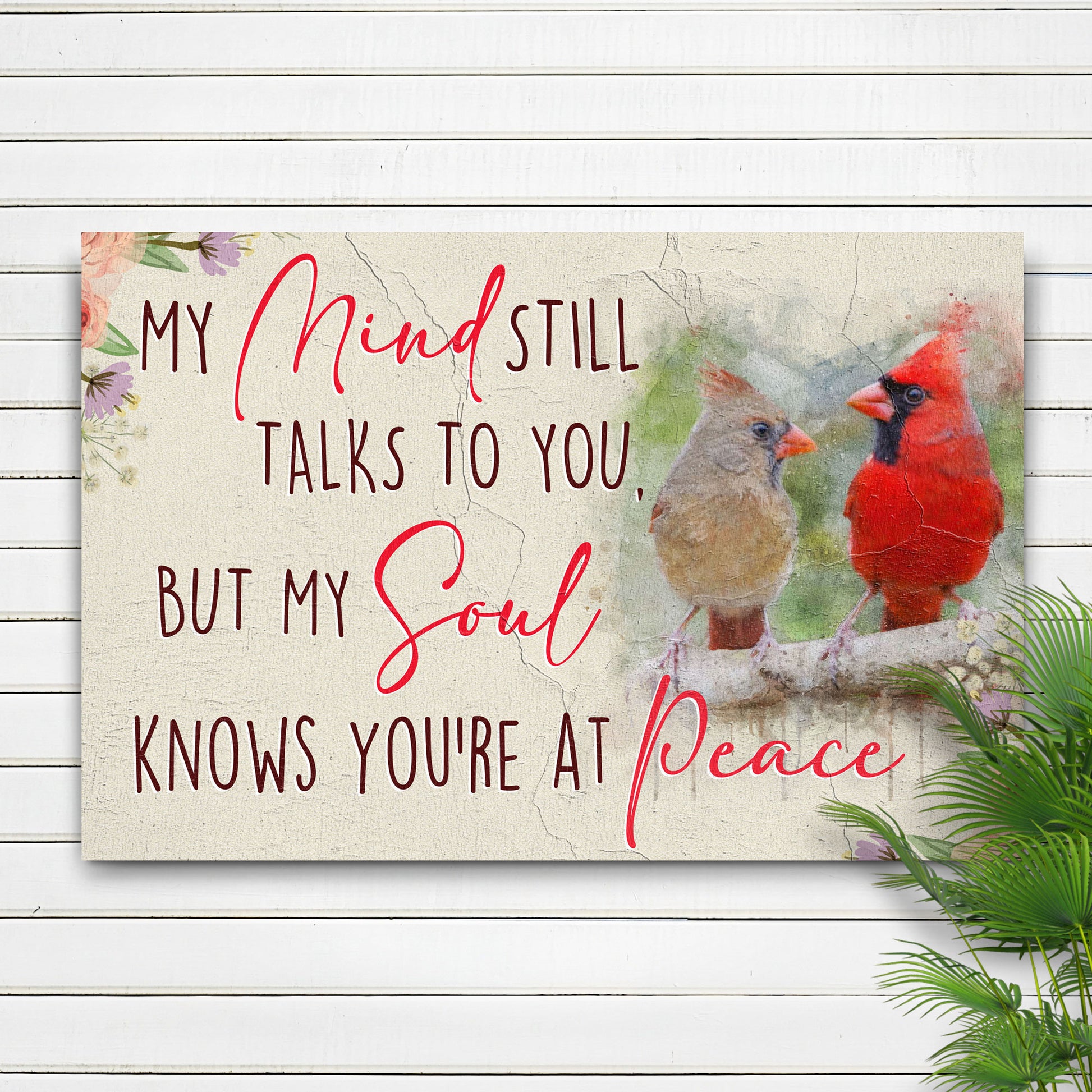 My Soul Knows You Are At Peace Sign IV Style 1 - Image by Tailored Canvases