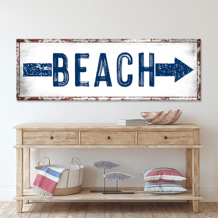 Beach Arrow Sign - Image by Tailored Canvases