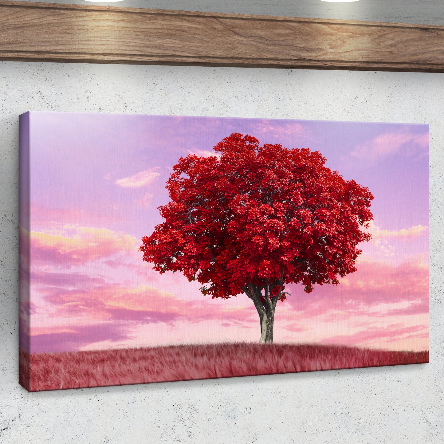 Maple Tree And Sunset Canvas Wall Art Style 1 - Image by Tailored Canvases