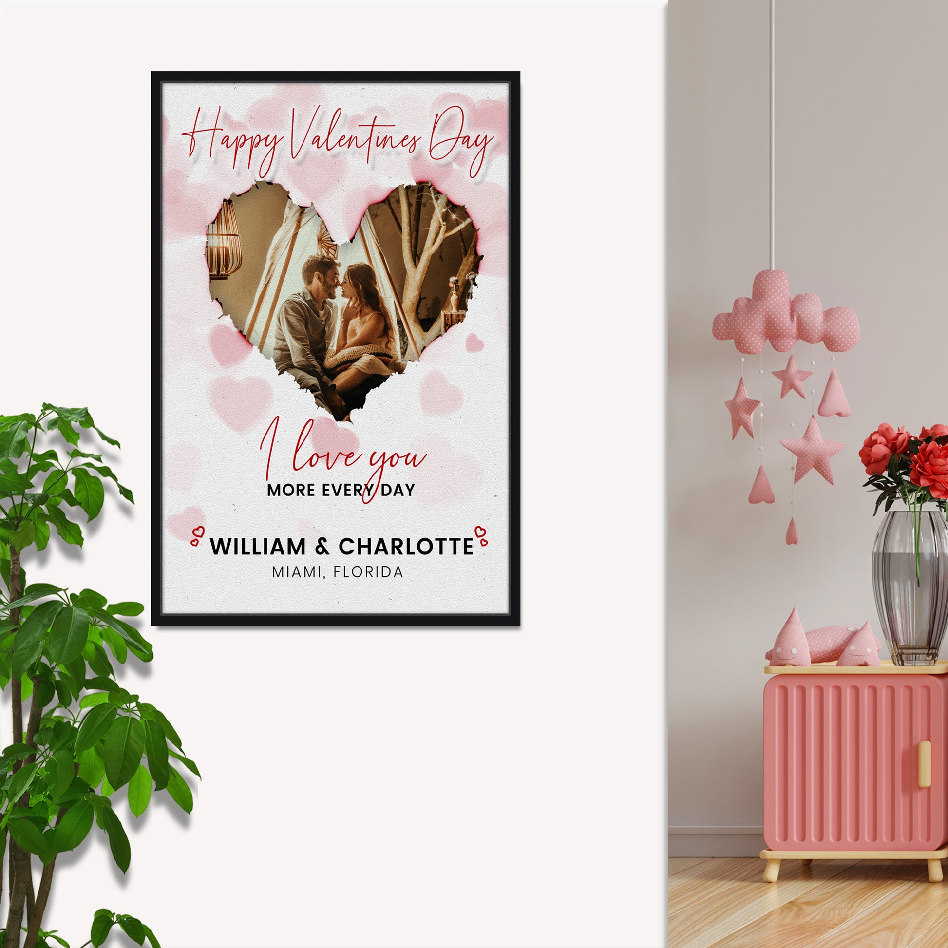 I Love You More Every Day Modern Sign Style 1 - Image by Tailored Canvases