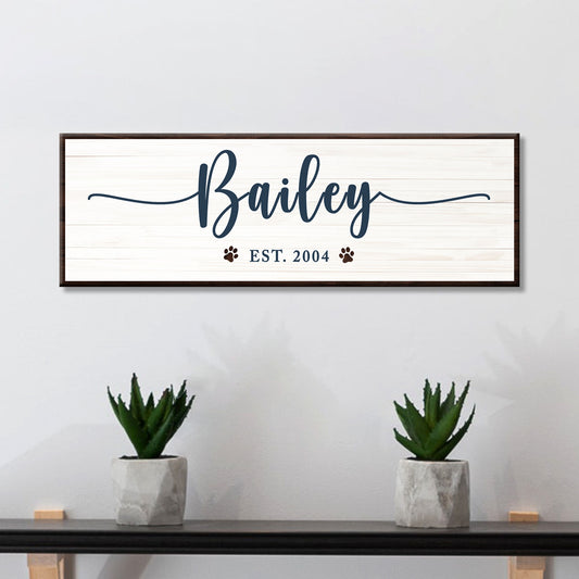 Pet Name Sign II - Image by Tailored Canvases