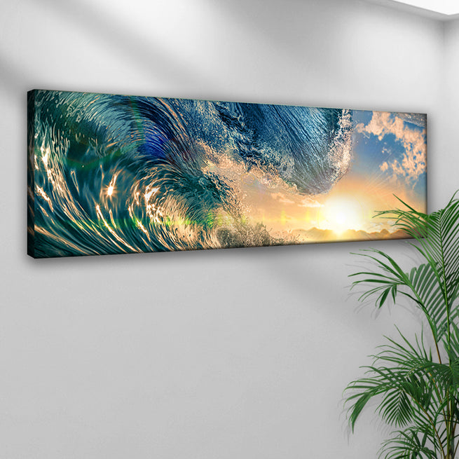 Ocean Waves Canvas Wall Art by Tailored Canvases