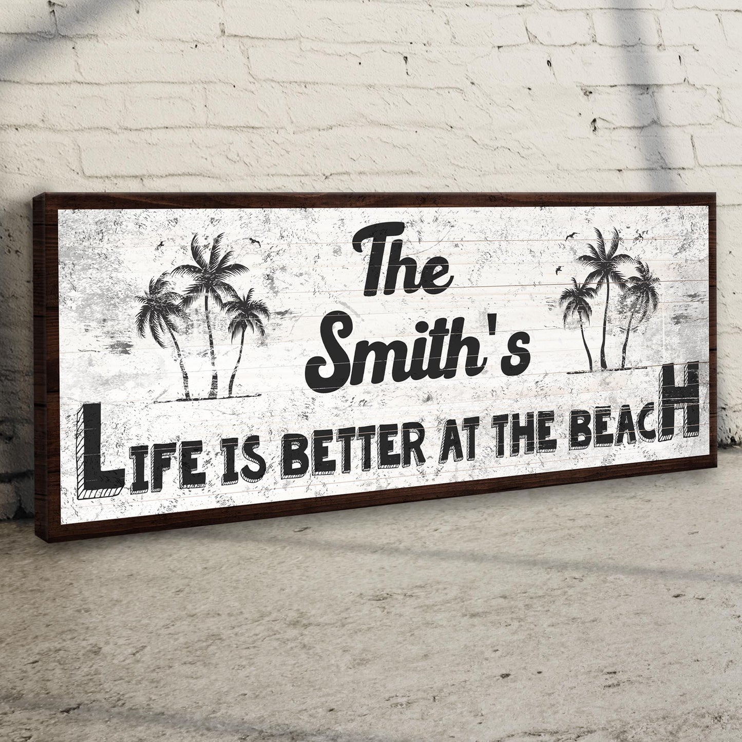 Life Is Better At The Beach Sign II Style 2 - Image by Tailored Canvases