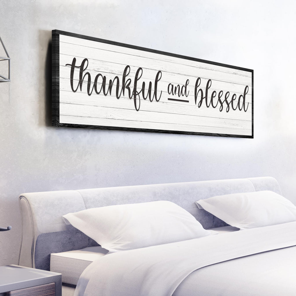 Thankful And Blessed Sign III by Tailored Canvases