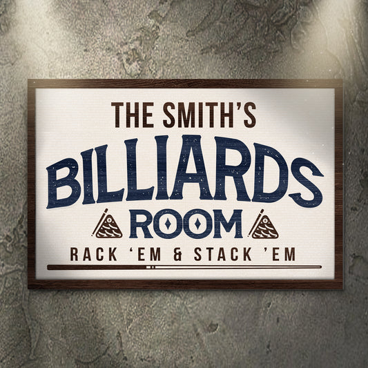 Rack Em Stack Em Billiards Room Sign II