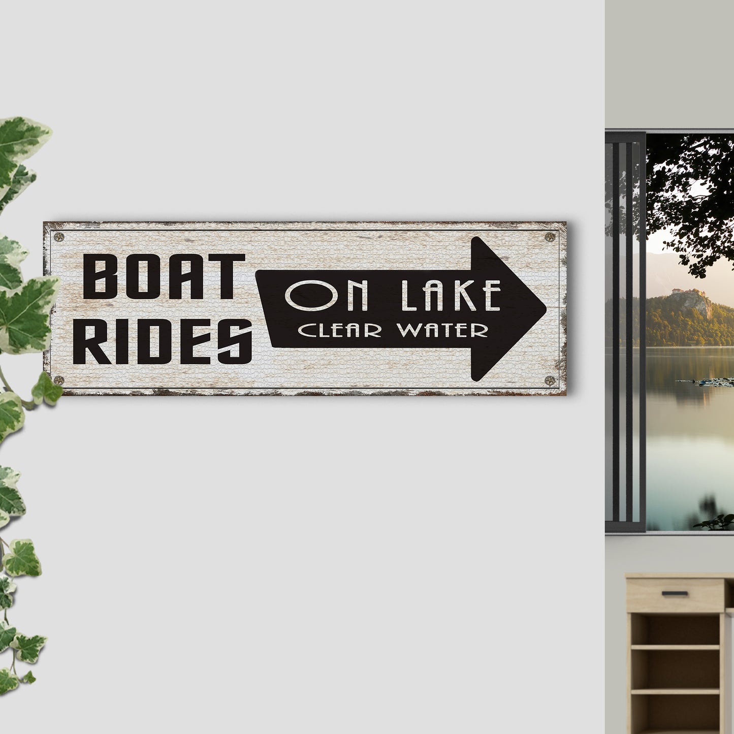 Boat Rides Sign  - Image by Tailored Canvases