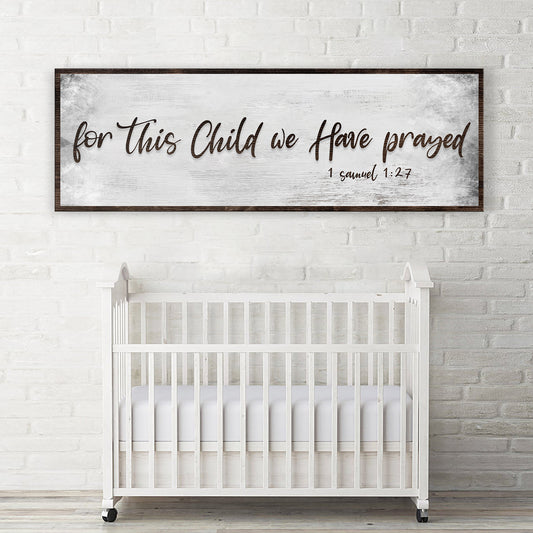 1 Samuel 1:27 Scripture Sign III - Image by Tailored Canvases
