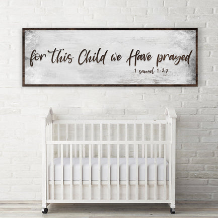 1 Samuel 1:27 Scripture Sign III - Image by Tailored Canvases