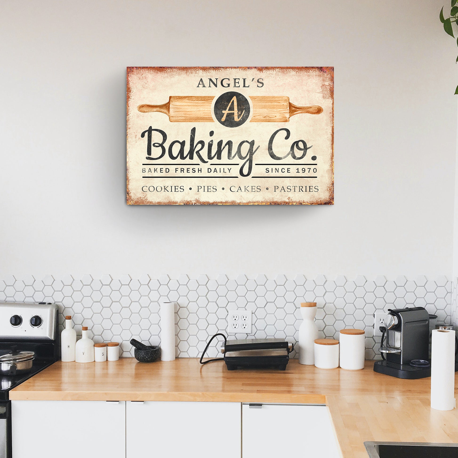 Custom Baking Co Sign IV | Customizable Canvas  - Image by Tailored Canvases