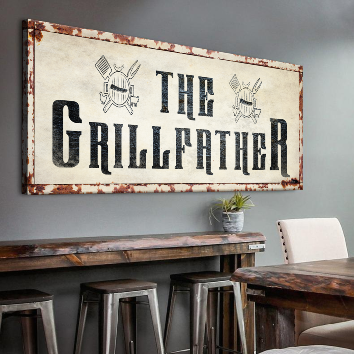 The Grillfather Sign Style 3 - Image by Tailored Canvases