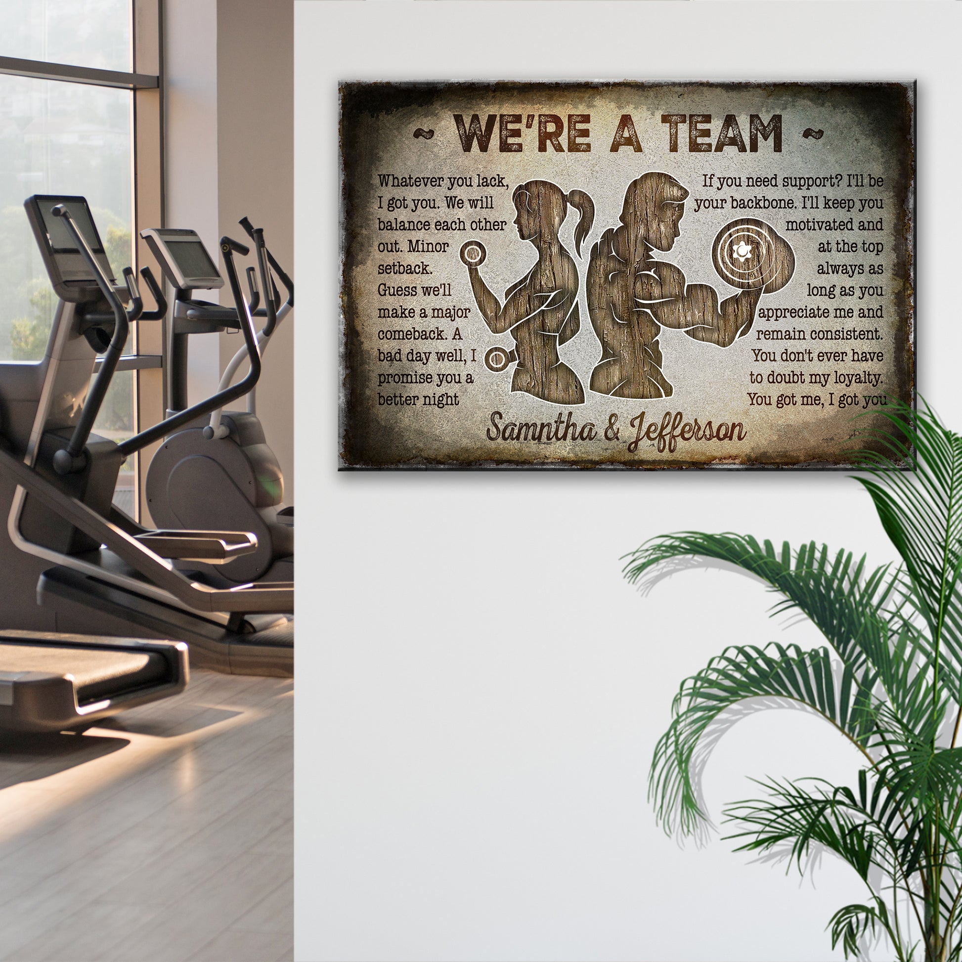 We're A Team Couple Sign III Style 2 - Image by Tailored Canvases