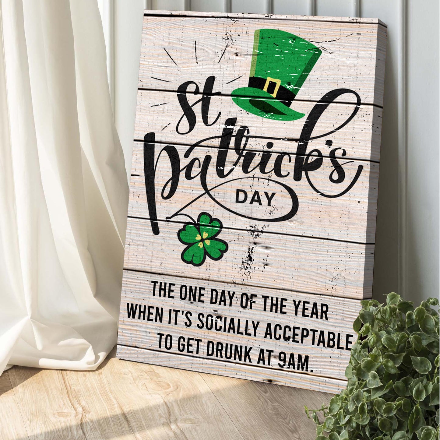 St. Patrick's Day Sign IV Style 2 - Image by Tailored Canvases