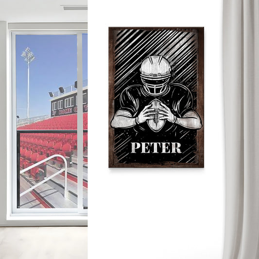 Football Sign III | Customizable Canvas  - Image by Tailored Canvases
