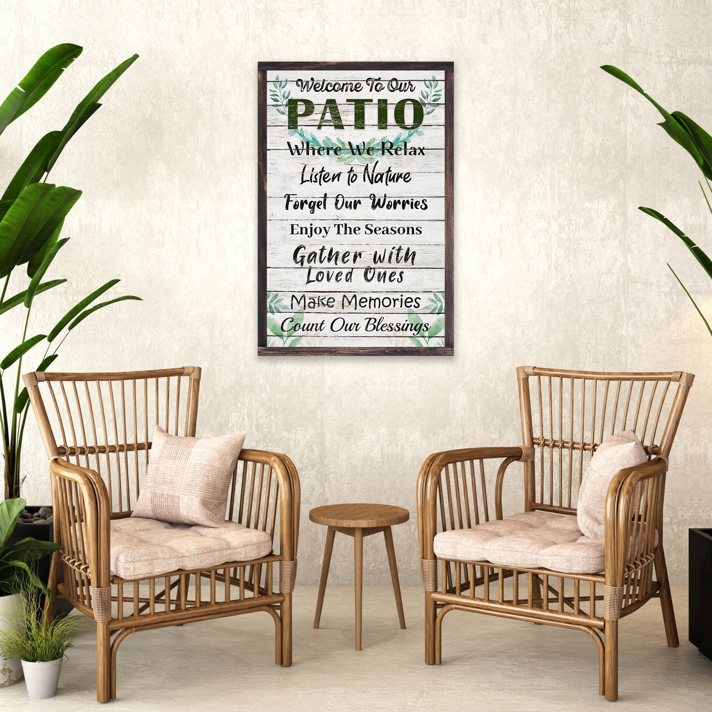 Patio Rules Sign IV Style 1 - Image by Tailored Canvases