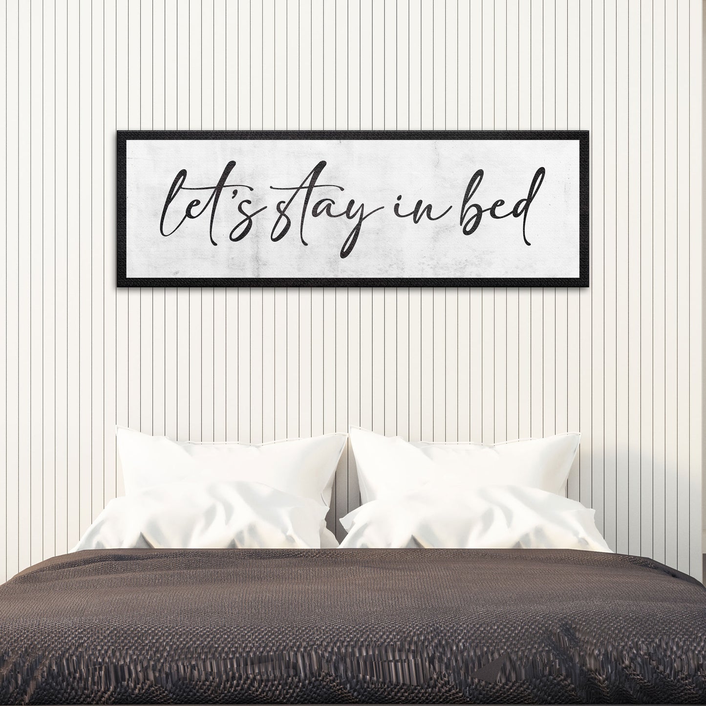 Let's Stay In Bed Sign II - Image by Tailored Canvases