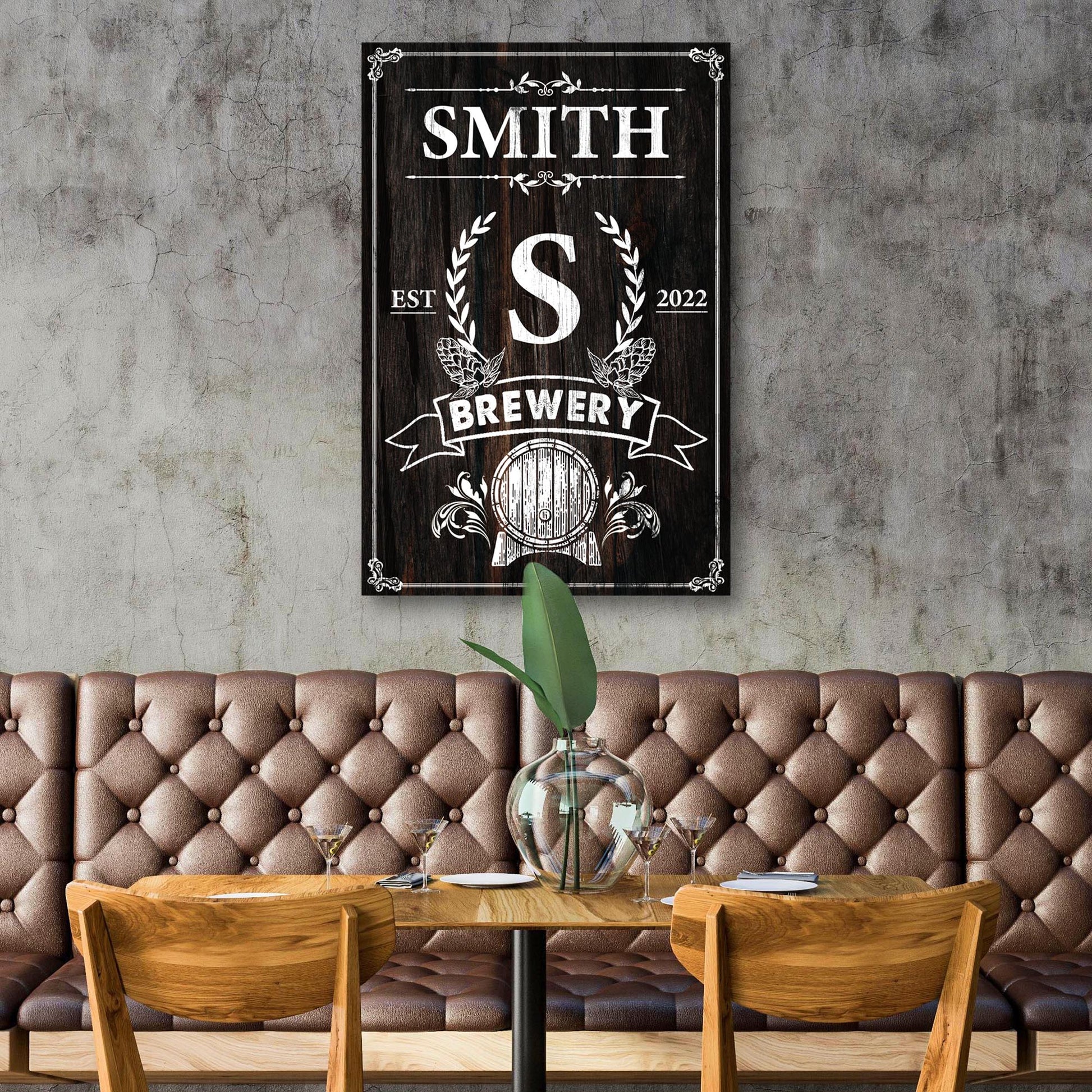 Brewery Portrait Sign Style 2 - Image by Tailored Canvases