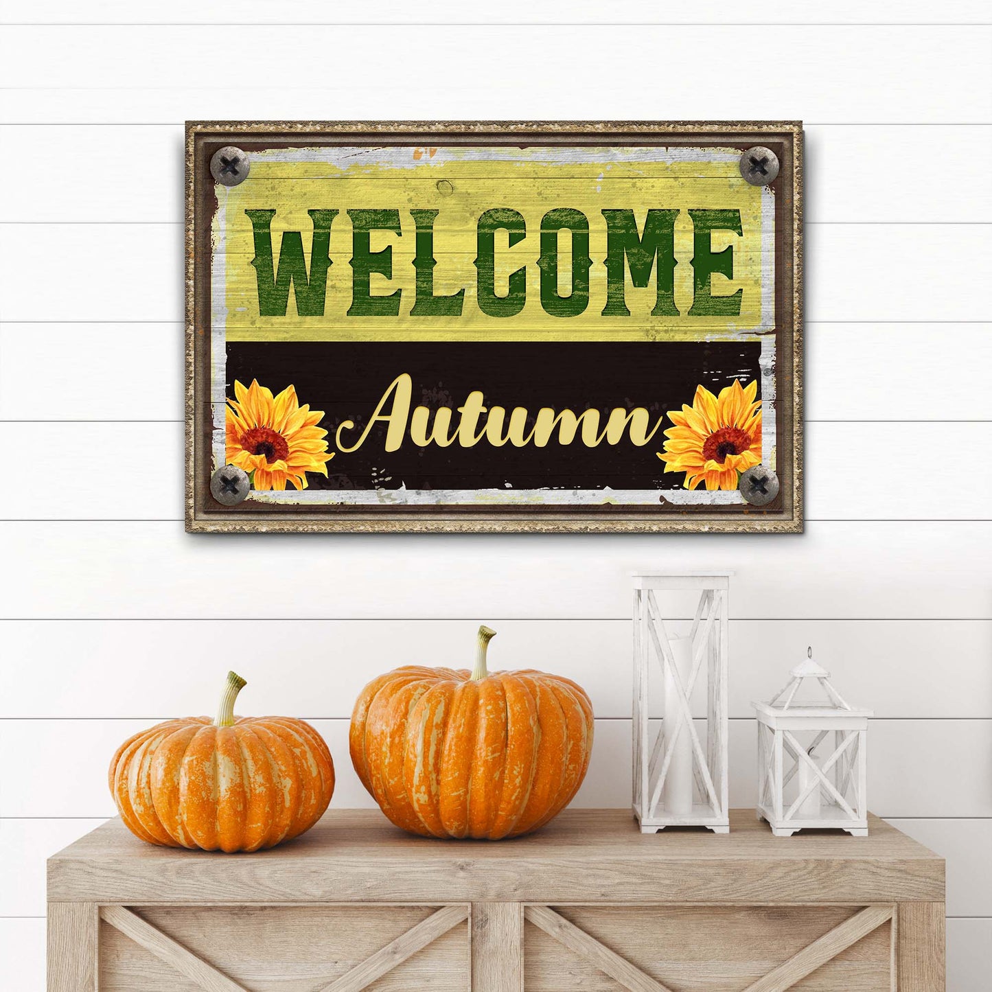 Welcome Autumn Sign III - Image by Tailored Canvases