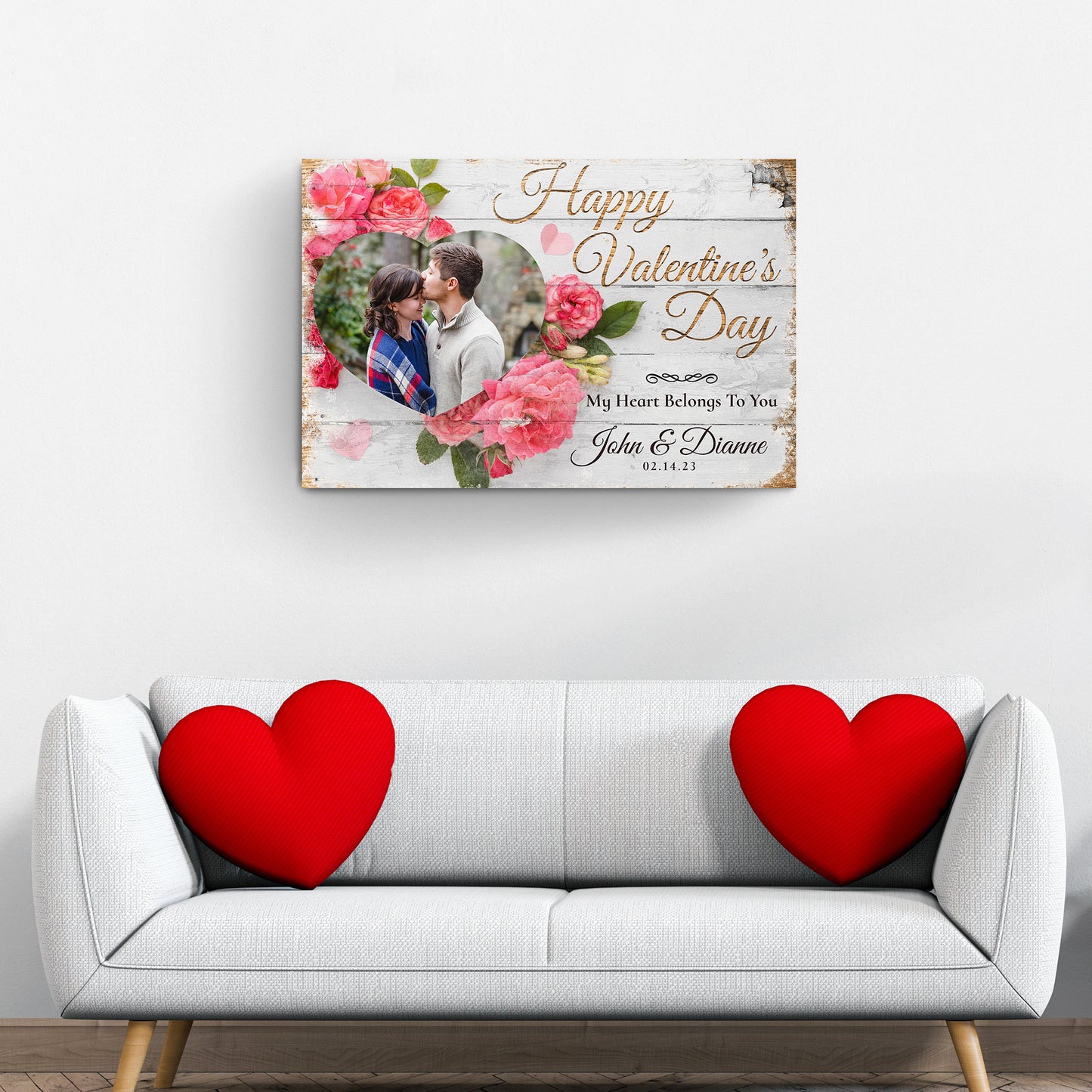 My Heart Belongs To You Romantic Sign - Image by Tailored Canvases