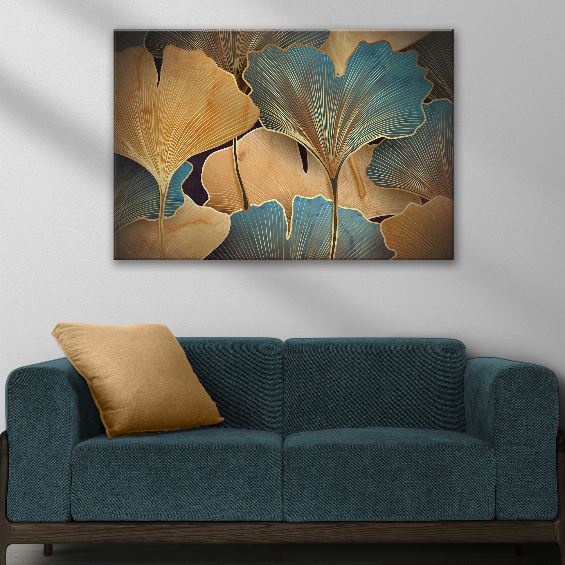 Glorious Gingko Leaves Canvas Wall Art Style 2 - Image by Tailored Canvases