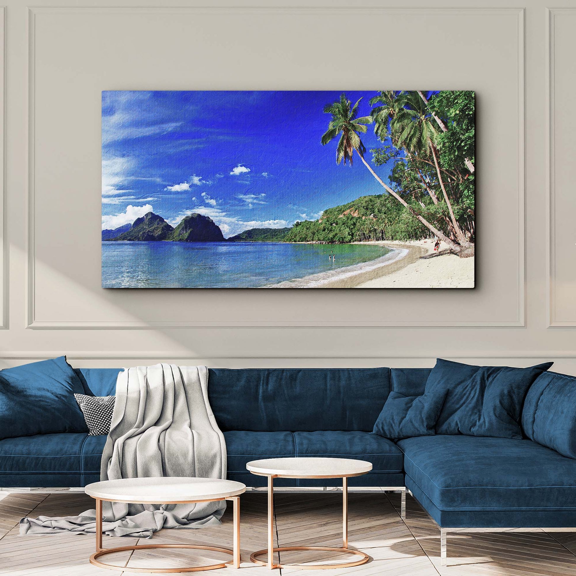 Tropical Beach Canvas Wall Art Style 1 - Image by Tailored Canvases