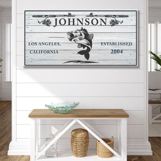 Catching Fish Sign Style 2 - Image by Tailored Canvases