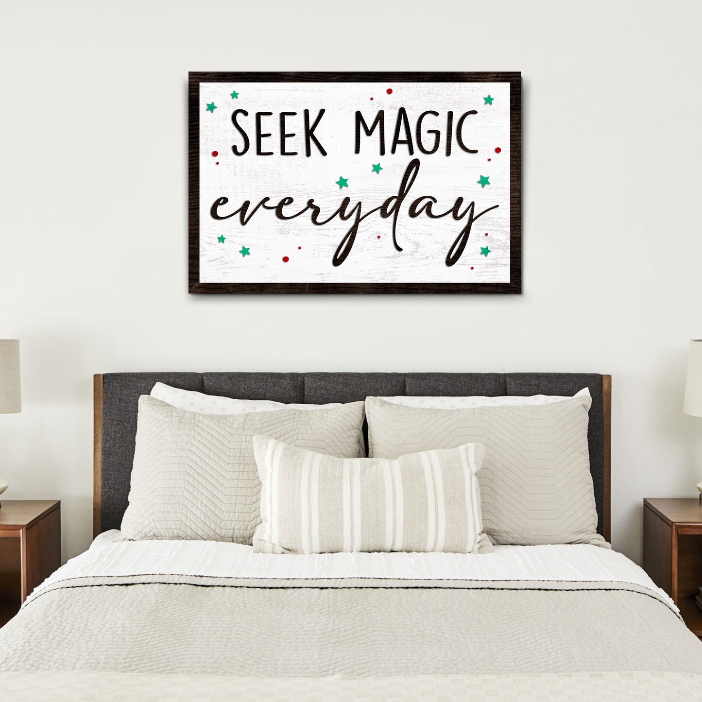 Seek Magic Every Day Sign III - Image by Tailored Canvases