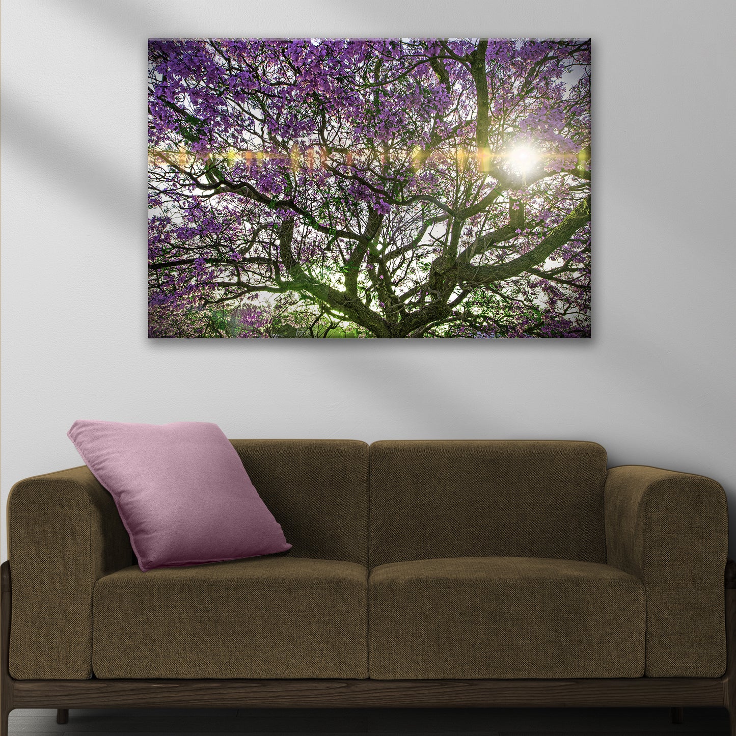 Blue Jacaranda Trees Canvas Wall Art Style 2 - Image by Tailored Canvases