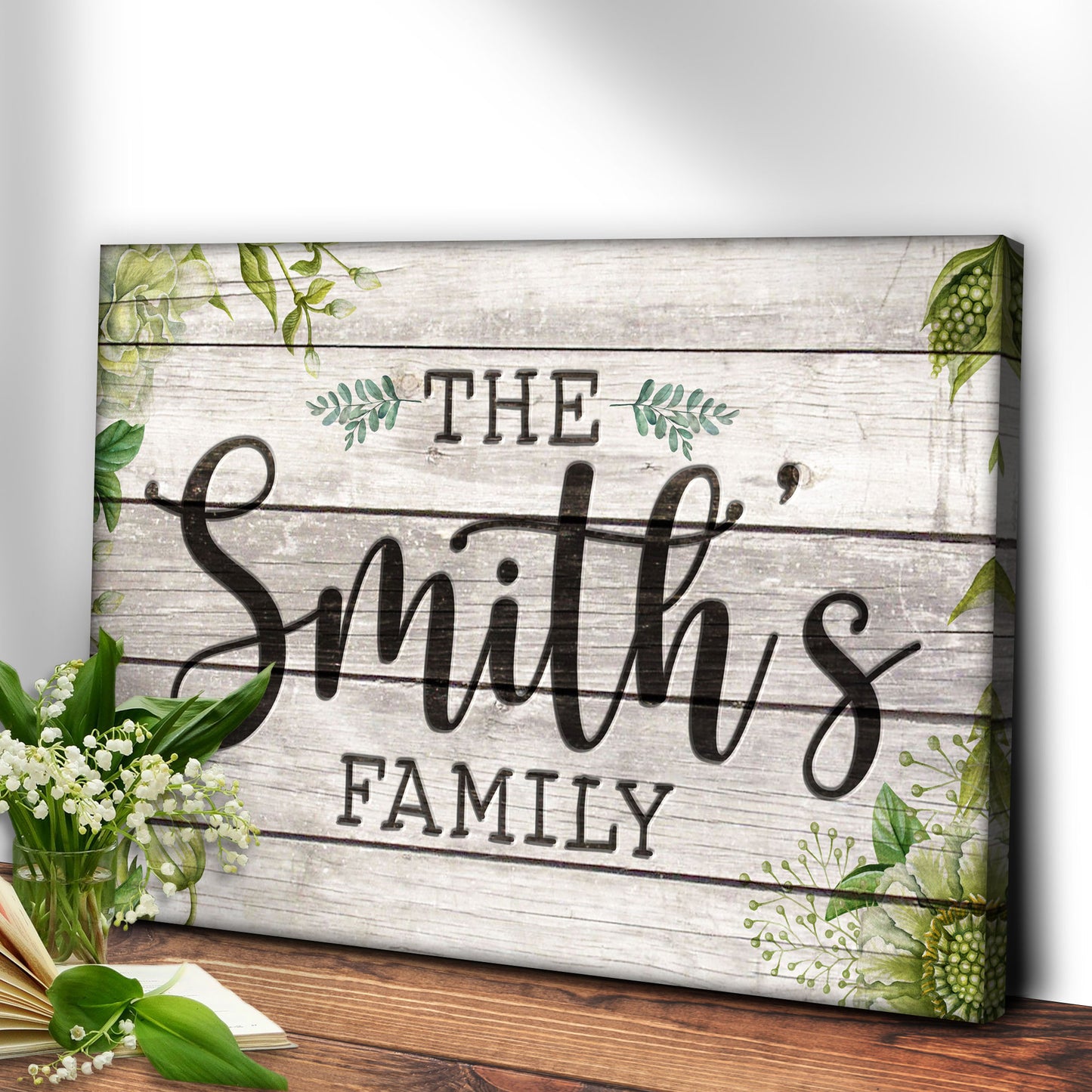 Family Beach House Sign | Customizable Canvas Style 2 - Image by Tailored Canvases
