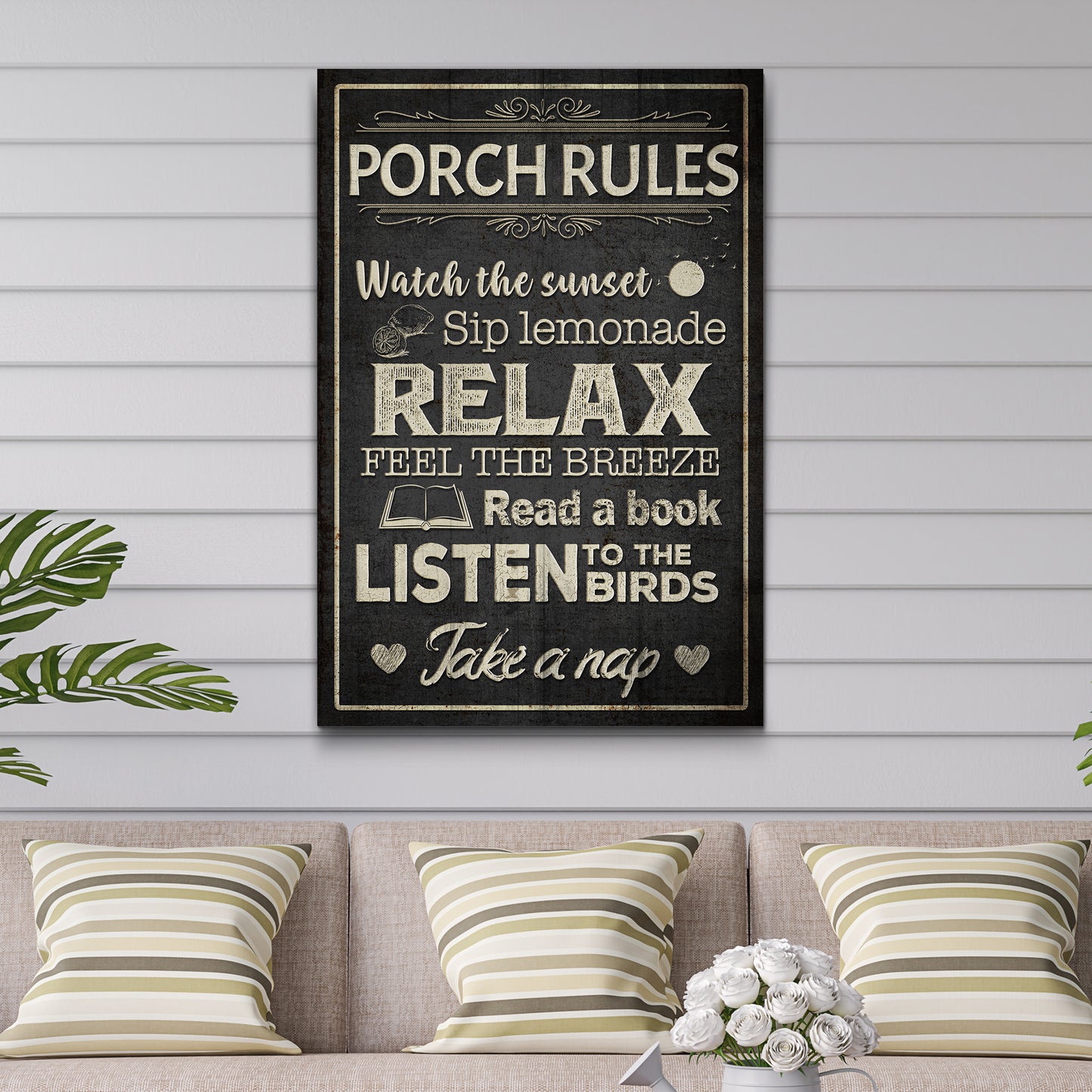 Porch Rules Sign III - Image by Tailored Canvases