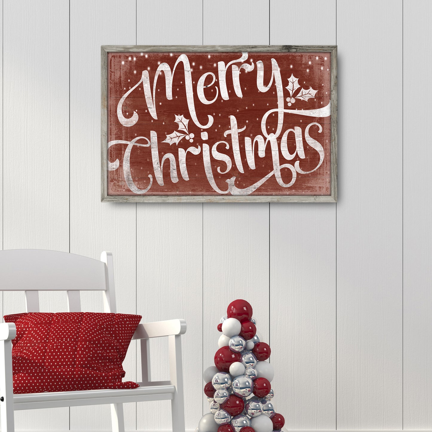 Merry Christmas Sign IV- Image by Tailored Canvases