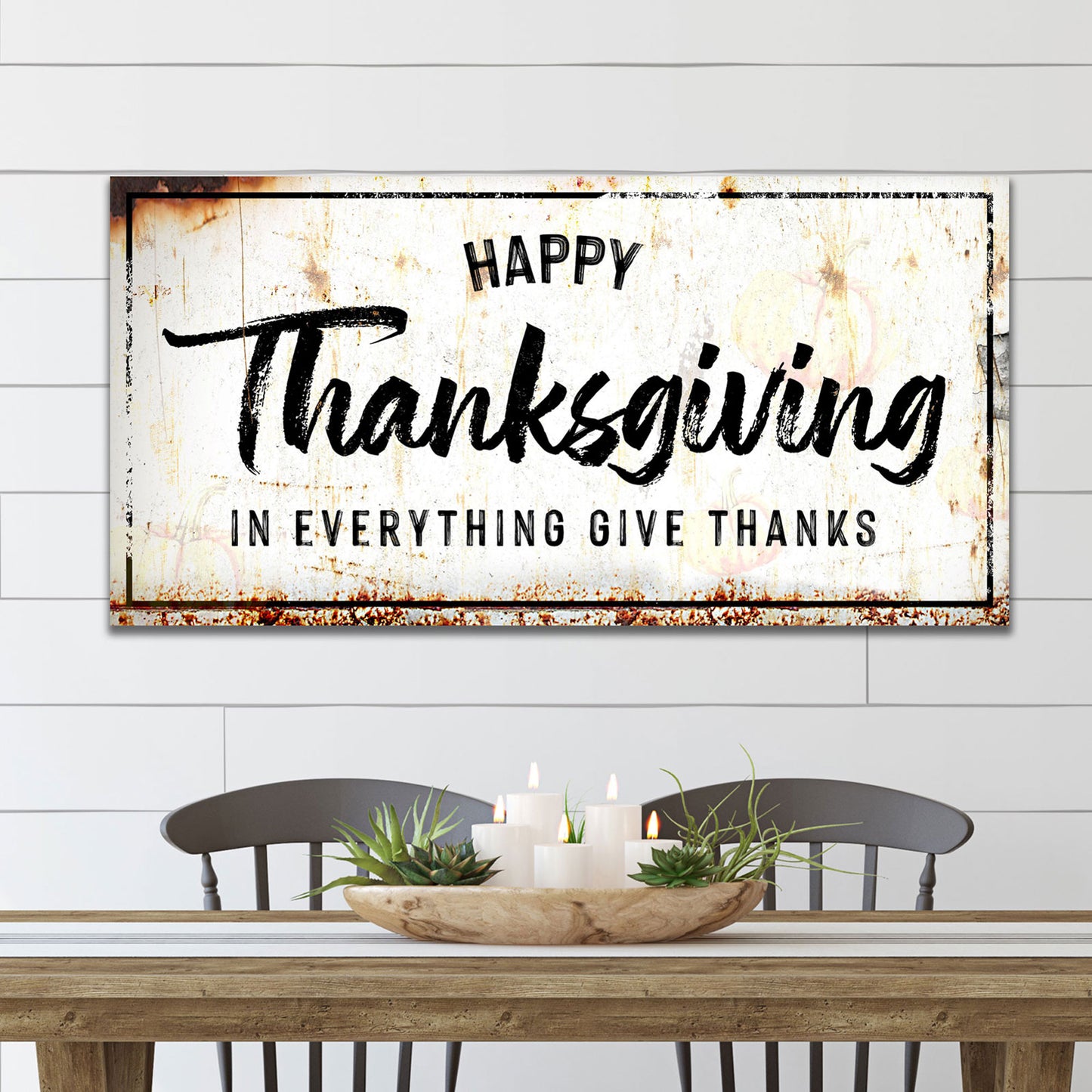 Happy Thanksgiving Sign Style 2 - Image by Tailored Canvases