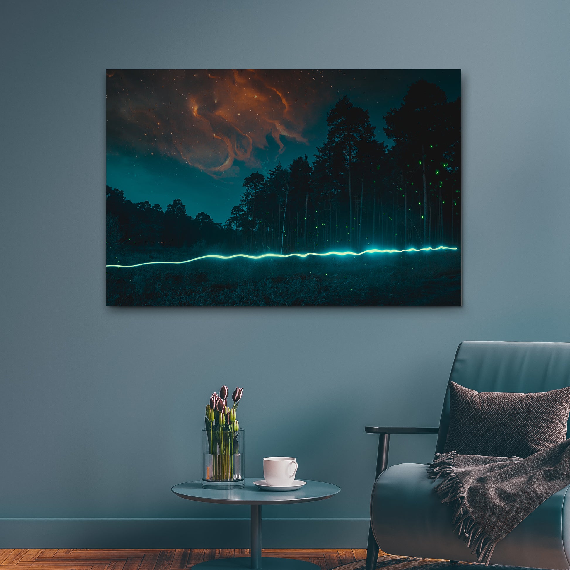 Clouds By The Forest Canvas Wall Art Style 2 - Image by Tailored Canvases