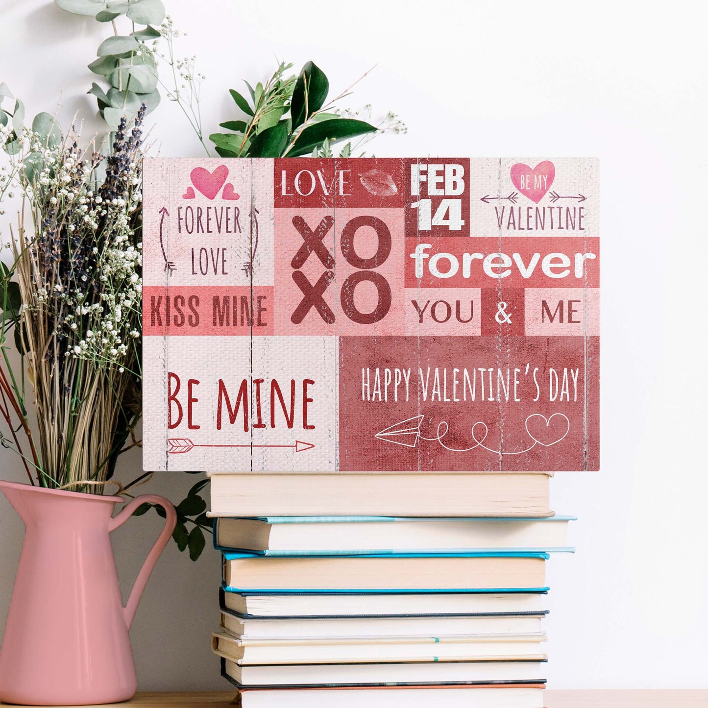 Retro Valentine's Words Sign