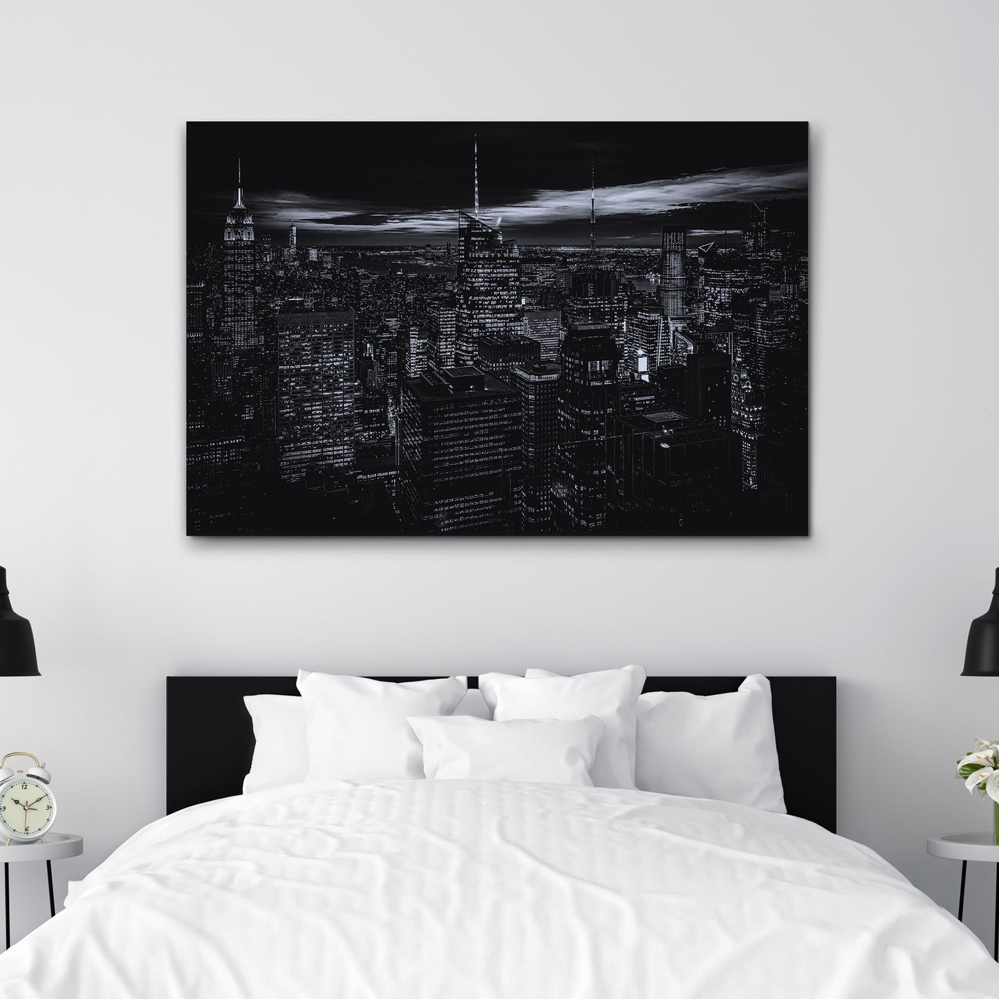 Monochrome New York Canvas Wall Art Style 2 - Image by Tailored Canvases