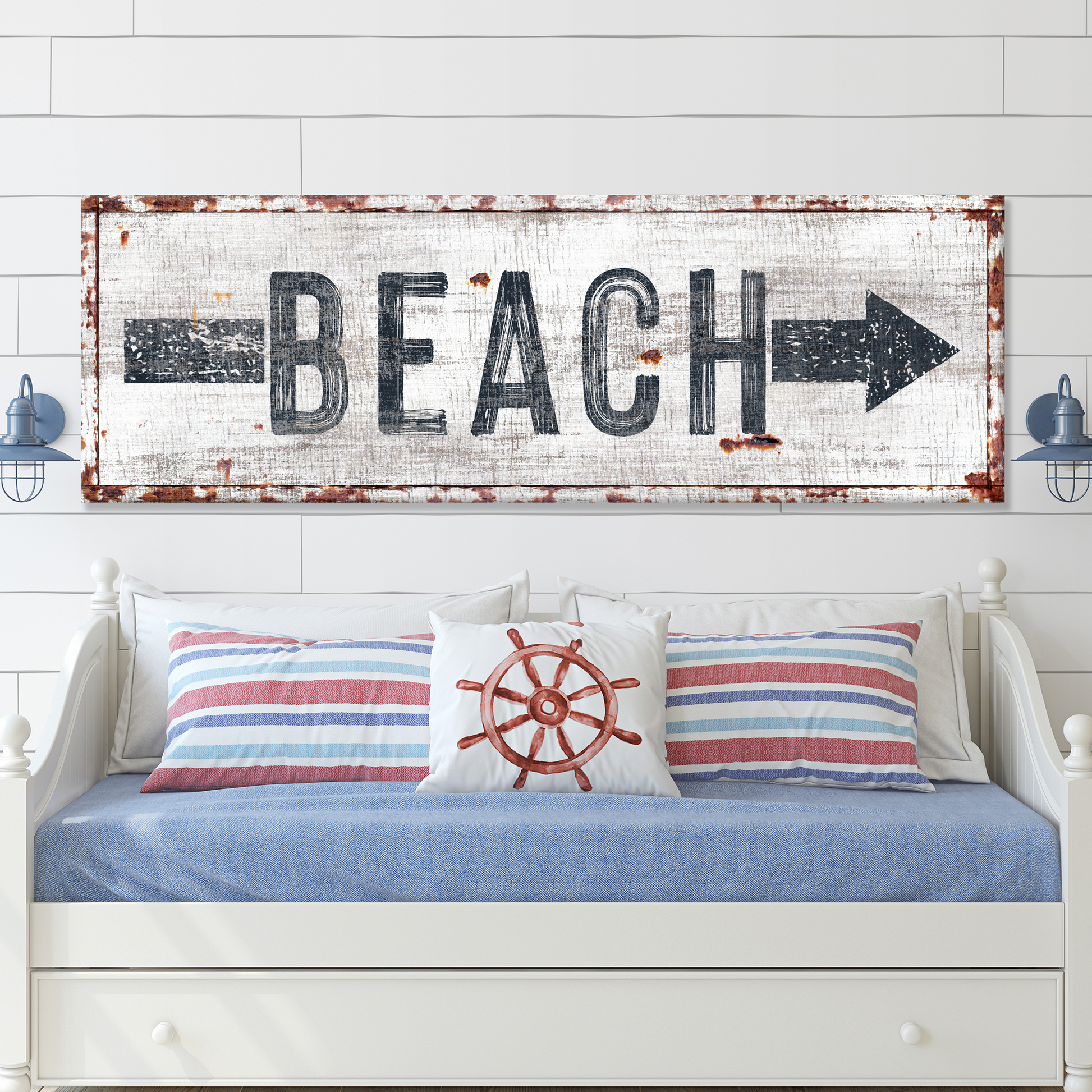 Beach Arrow Sign Style 2 - Image by Tailored Canvases