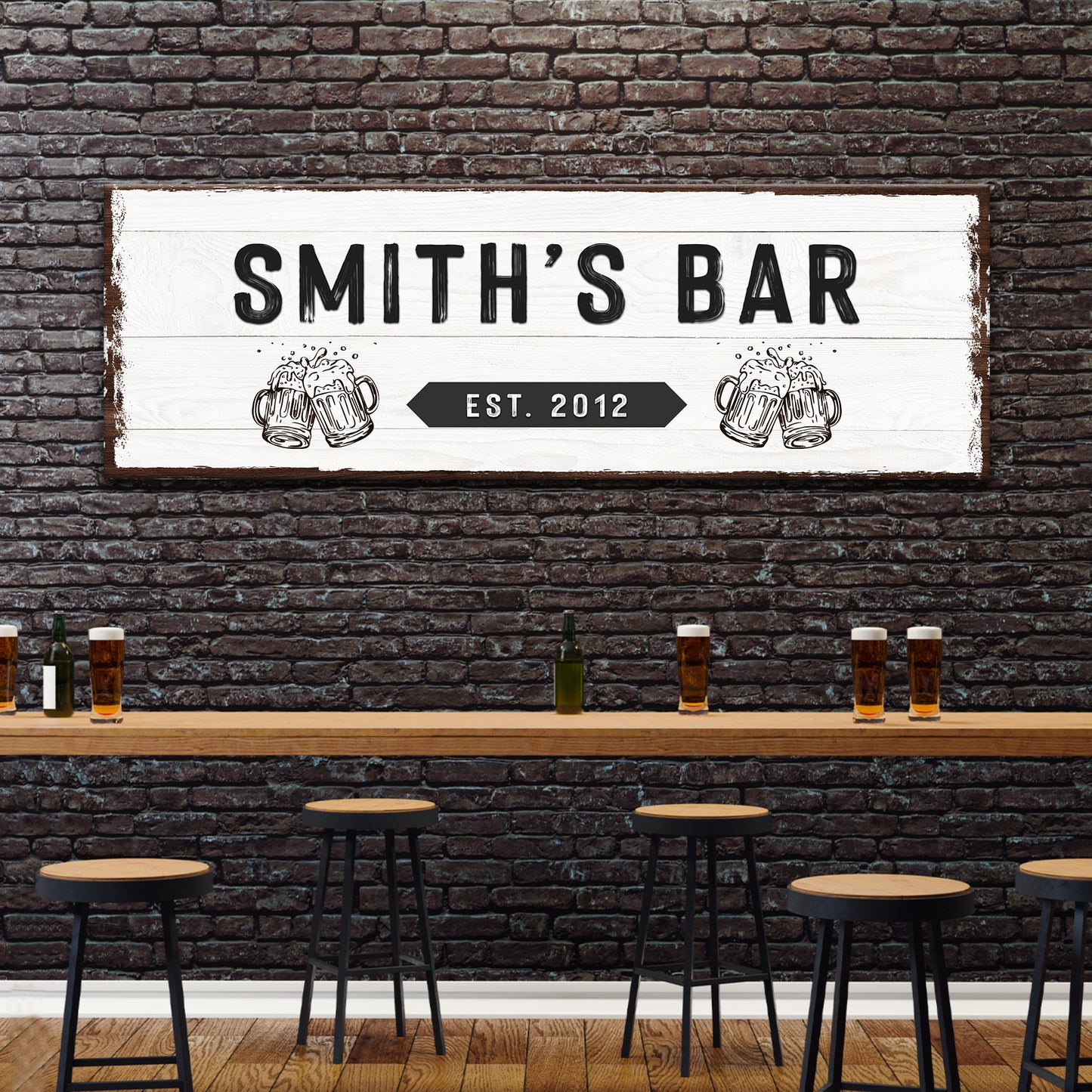 Family Bar Sign Style 2 - Image by Tailored Canvases