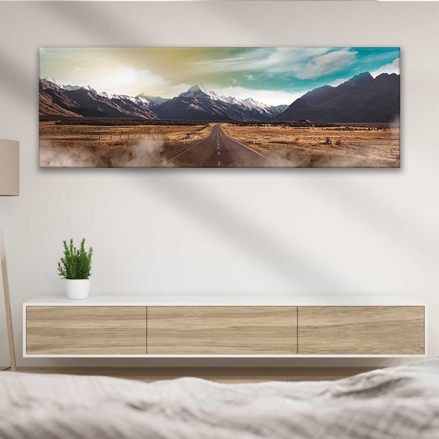 Road Towards The Mountain Canvas Wall Art - Image by Tailored Canvases