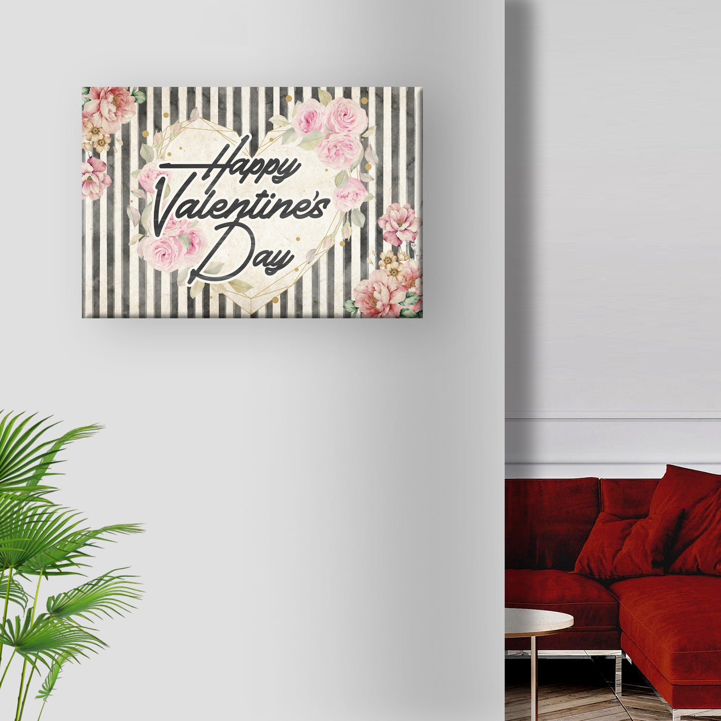 Floral Valentine Sign Style 1 - Image by Tailored Canvases