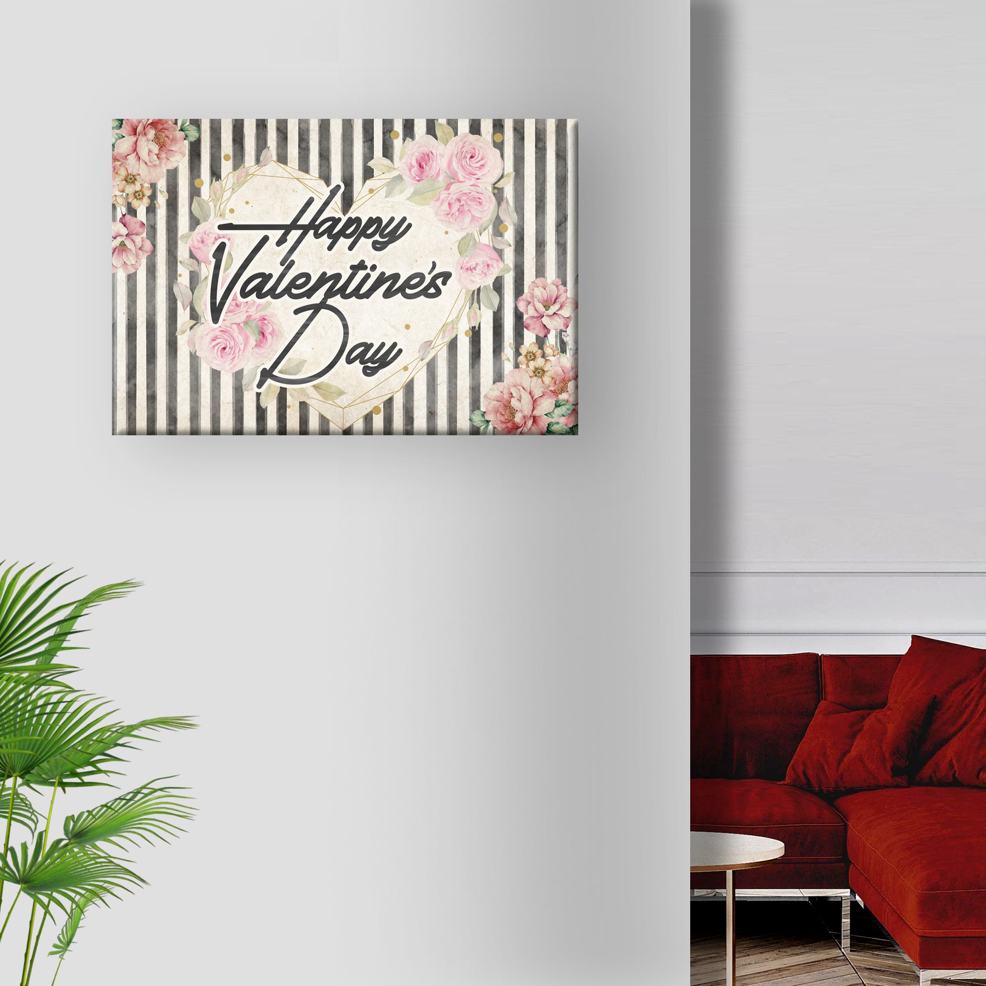 Floral Valentine Sign Style 1 - Image by Tailored Canvases