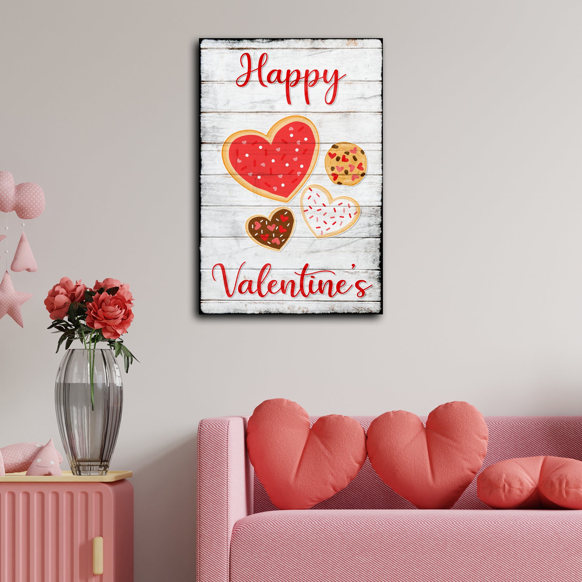 Valentine Heart Cookies Sign - Image by Tailored Canvases