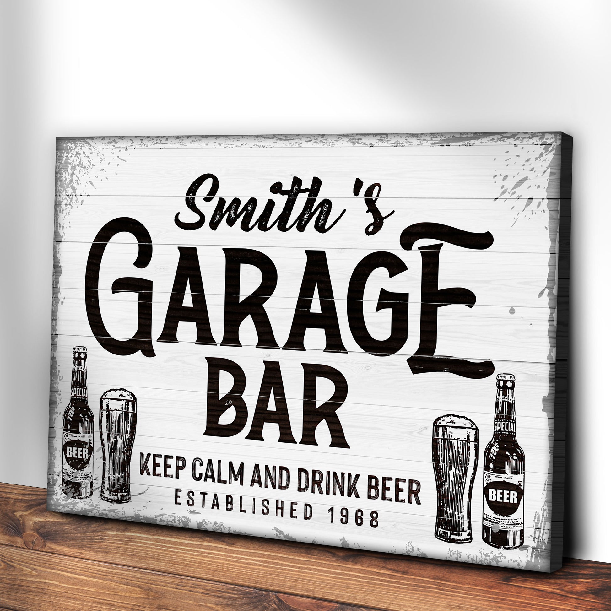 Garage Bar Sign IV Style 2 - Image by Tailored Canvases