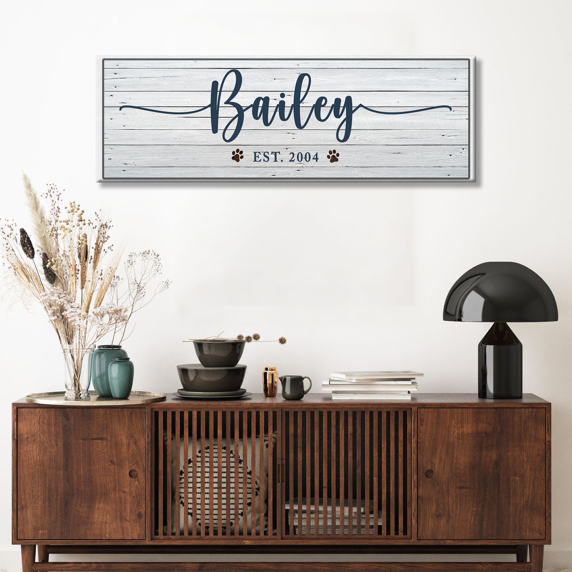 Pet Name Sign II Style 2 - Image by Tailored Canvases