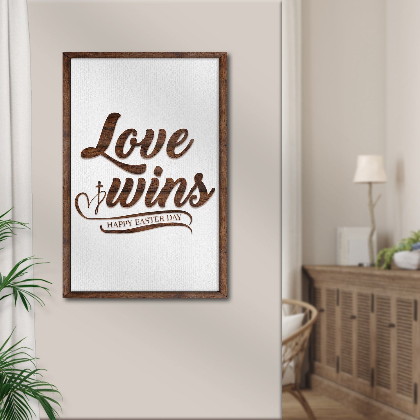 Easter Love Wins Sign Style 1 - Image by Tailored Canvases